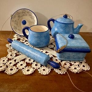 Temptations Ceramic Kitchen Ornament Set